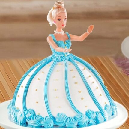 Blue Best Doll Cake