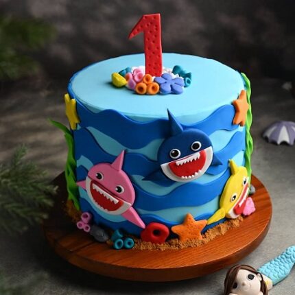 Baby Shark Chocolate Cake