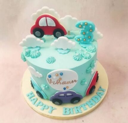 Baby Boys Car Cake