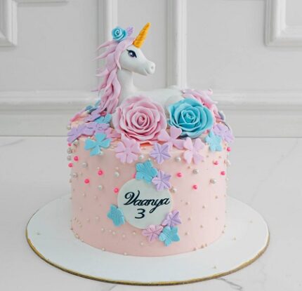 Unicorn Pink Chocolate Cake