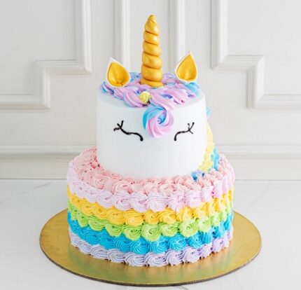 Unicorn 2 Tier Chocolate Cake