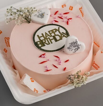 Birthday Chocolate Pink Cake