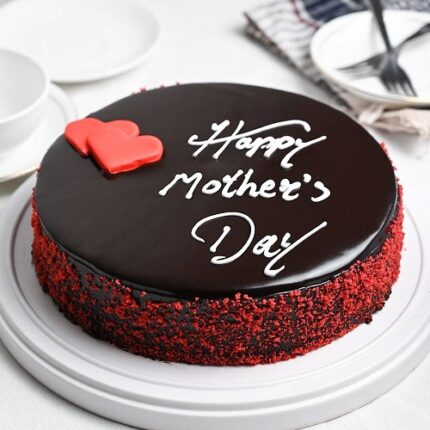 Mothers Day Chocolate Red Velvet Cake