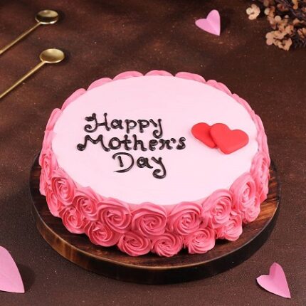 Happy Mothers Day Rose Cake