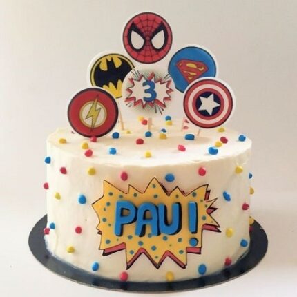 Avenger Logo Photo Cake