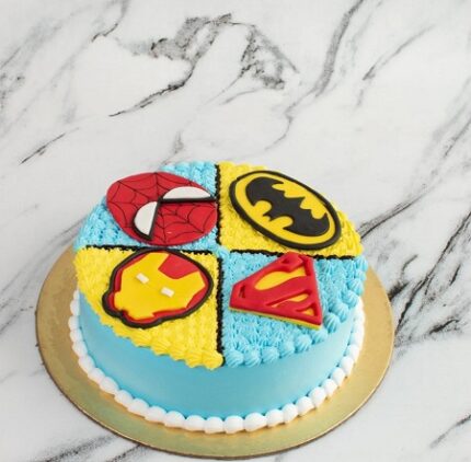 Super Hero Semi Fondant Cake