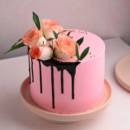 Strawberry Loving Rose Cake