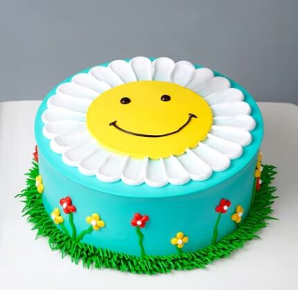 Sun Flower Chocolate Cake